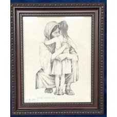 Christ's Love  (girl)  framed print